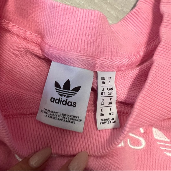 Like New Adidas Side Tape Cropped crewneck Sweatshirt - Picture 6 of 7